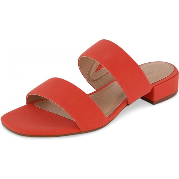 Women's Nolita two band low block heel slide sanda...