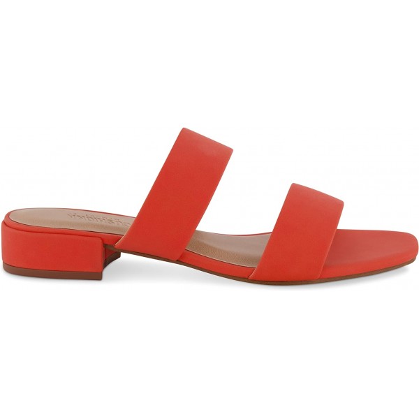 Women's Nolita two band low block heel slide sandal +Memory Foam and Wide Widths Available